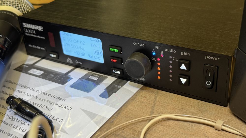 Shure ULXD Beta58,ручний мікрофон,поясний передавач,гарнітура,петличка