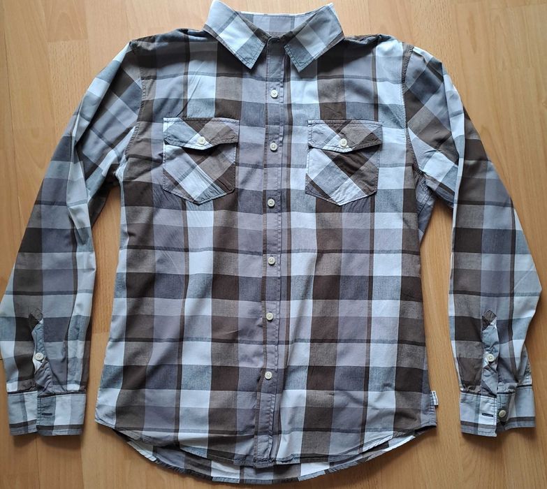 Koszula bawełniana z kieszeniami Warp And Weft - Slim Fit z USA