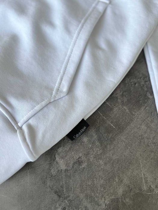 Костюм Calvin Klein Premium White з qr-кодом штани + худі i57/Bs108