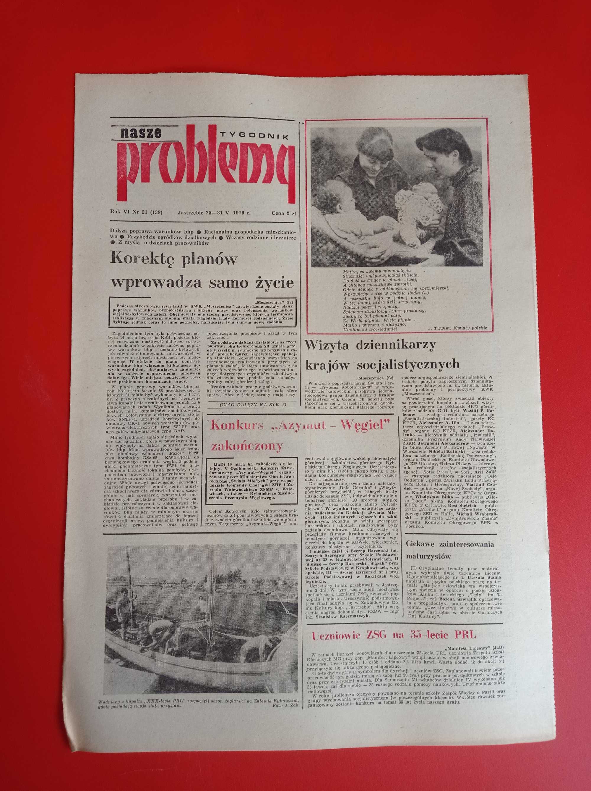 Nasze problemy, Jastrzębie, nr 21, 25-31 maja 1979