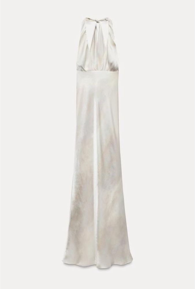 Сукня ZARA, вечірня, біла, на випускний, гола спина, довга, в пол,
