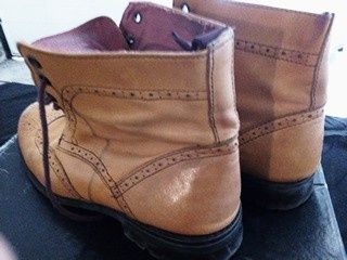 Botas Brogues pele tamanho 43