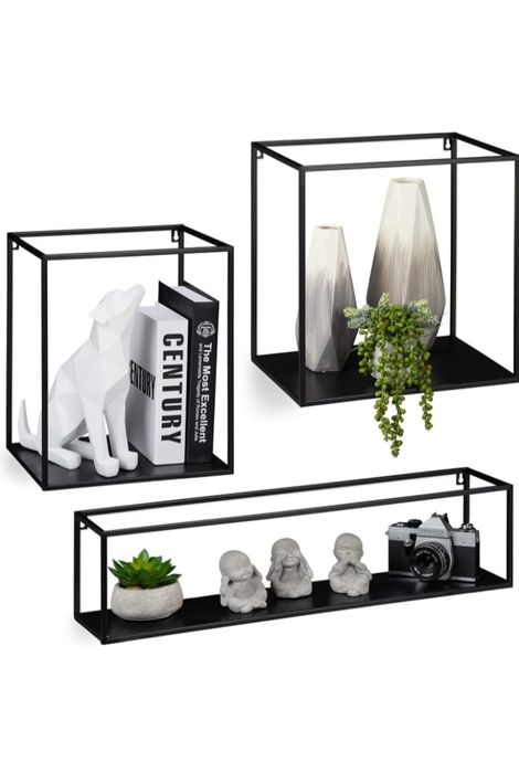 Zestaw 3 półek ściennych