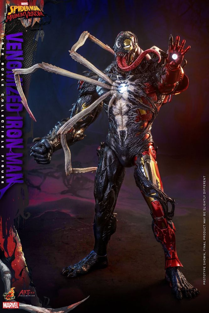 Фигурка 1/6 hot toys ac04 SPIDER-MAN Maximun VENOM VENOMIZED IRON MAN