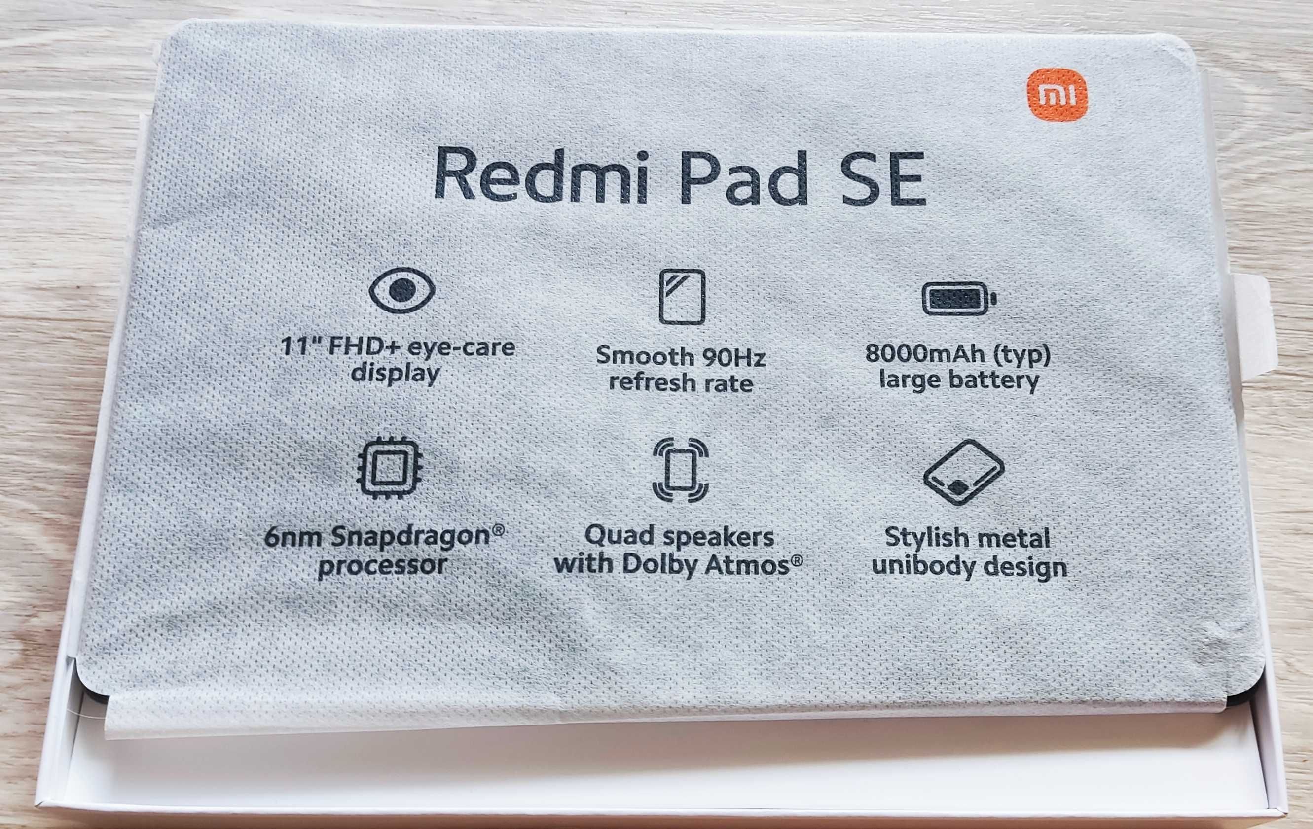 Redmi PAD SE 11 4/128 Szary - NOWY -