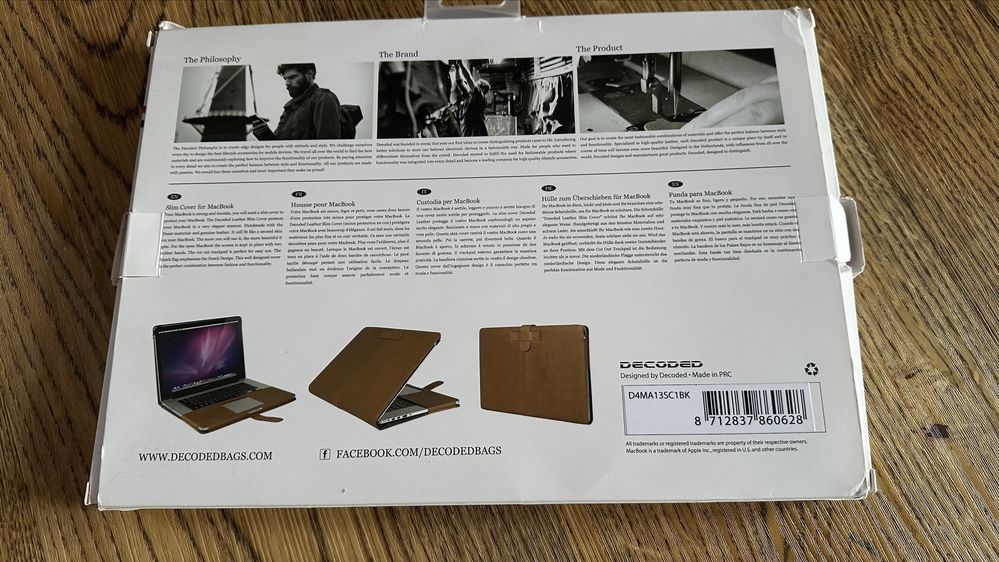 Etui skórzane macbook air/pro Decoded D4MA13SC1BK
