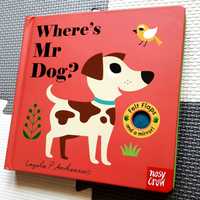 Where's Mr Dog? książeczka sensoryczna po angielsku felt flaps