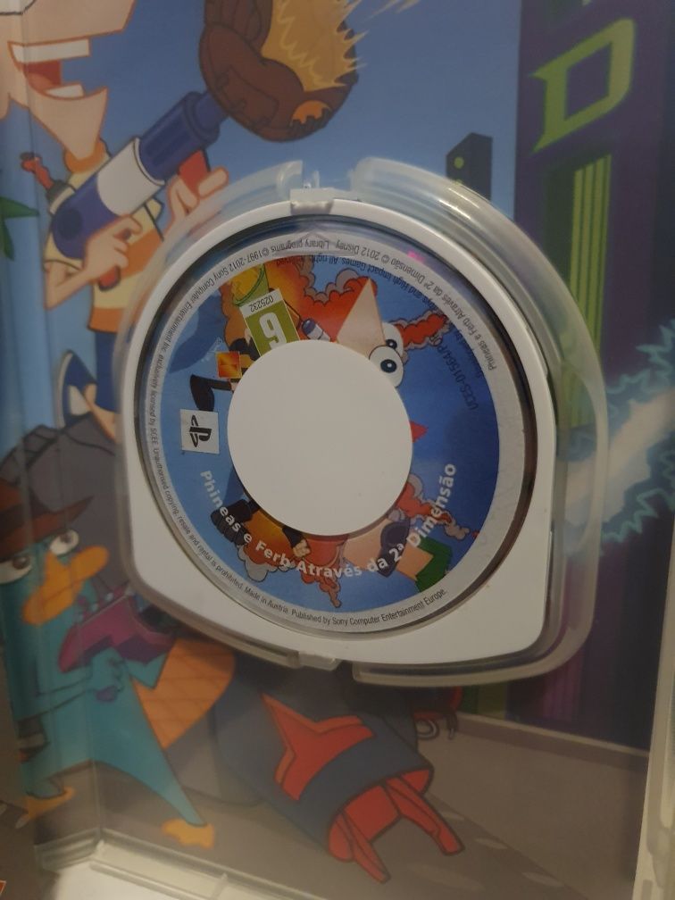 Jogo PSP Phineas e Ferb: Através da 2a Dimensão