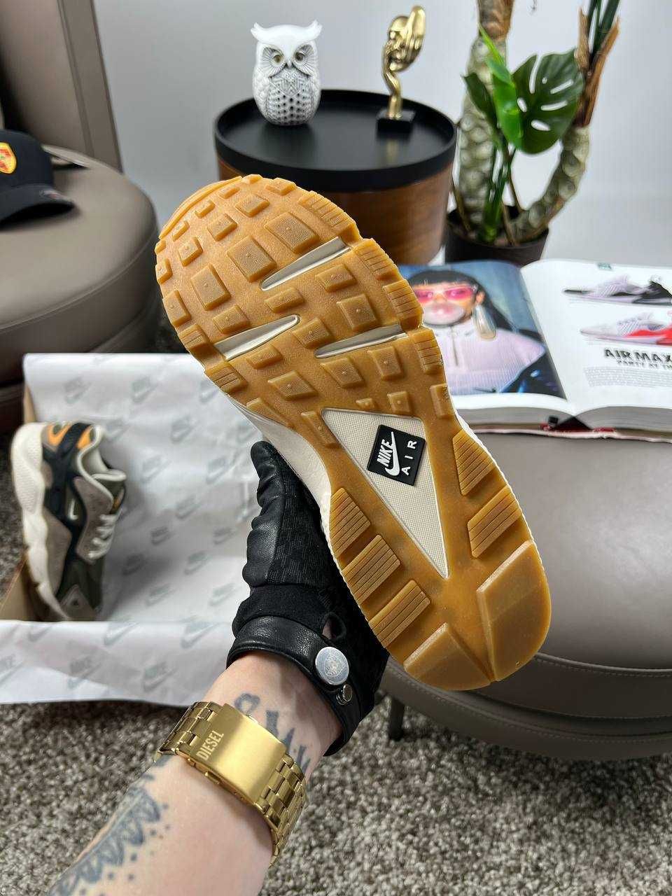 Чоловічі кросівки найк Nike Air Huarache Brown Khaki 41,42,43,44,45,46