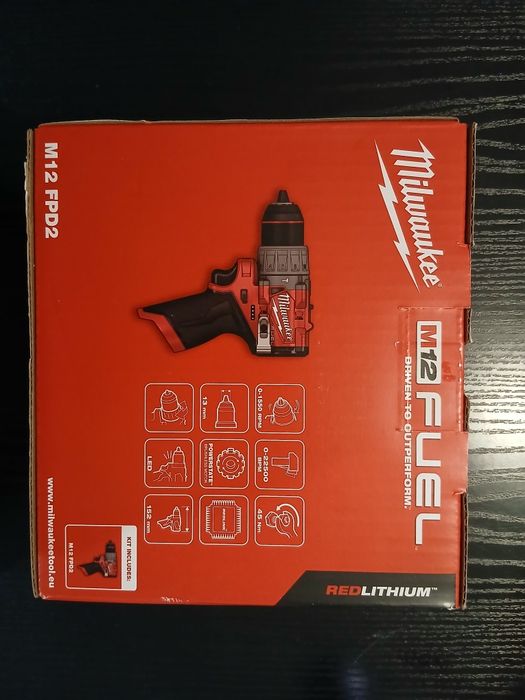 Milwaukee Wiertarko-wkrętarka udarowa akumulatorowa M12FPD2