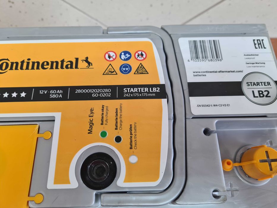 Warszawa - Akumulator Continental 12V 60Ah / 580A - Klasa Premium L2