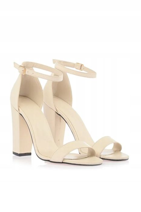 Trendyol 39 Beżowe Buty Na Słupku R9684