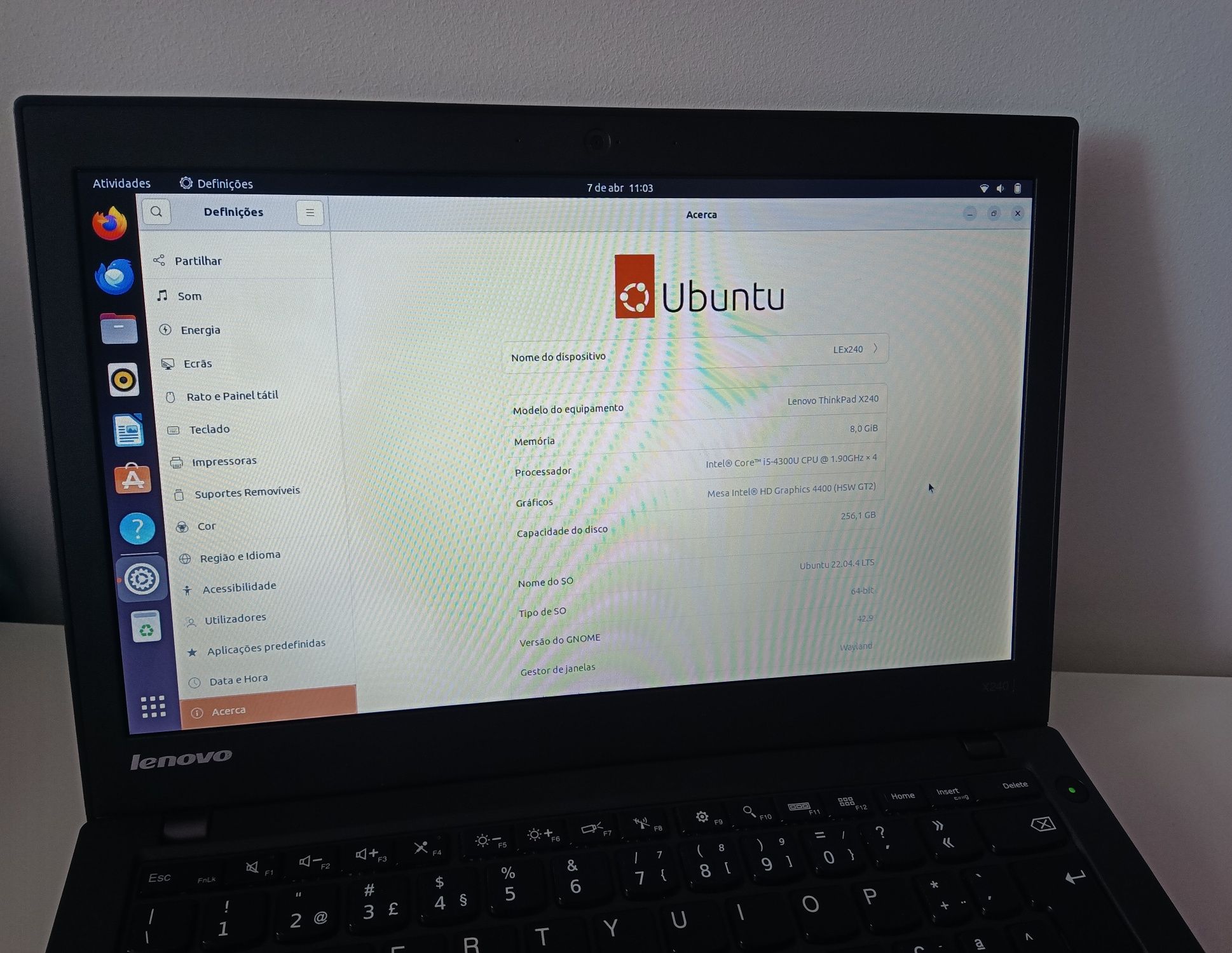 Lenovo Thinkpad x240 com Linux (Ubuntu)