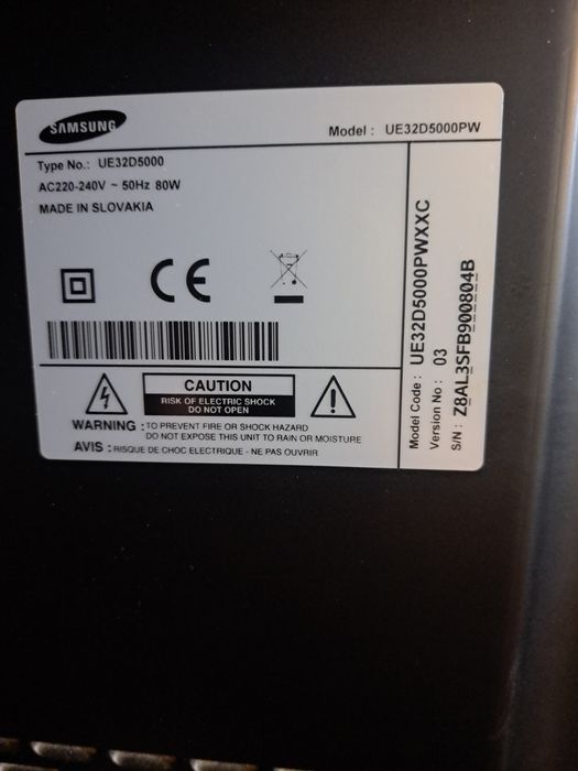 TV samsung UE32D5000