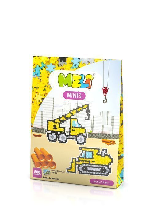 Klocki Meli Minis Build 2In1 Thematic Wafle Puzzle Mozaika 500 El.