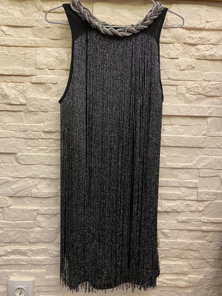 Sukienka czarno - srebrna rozmiar M