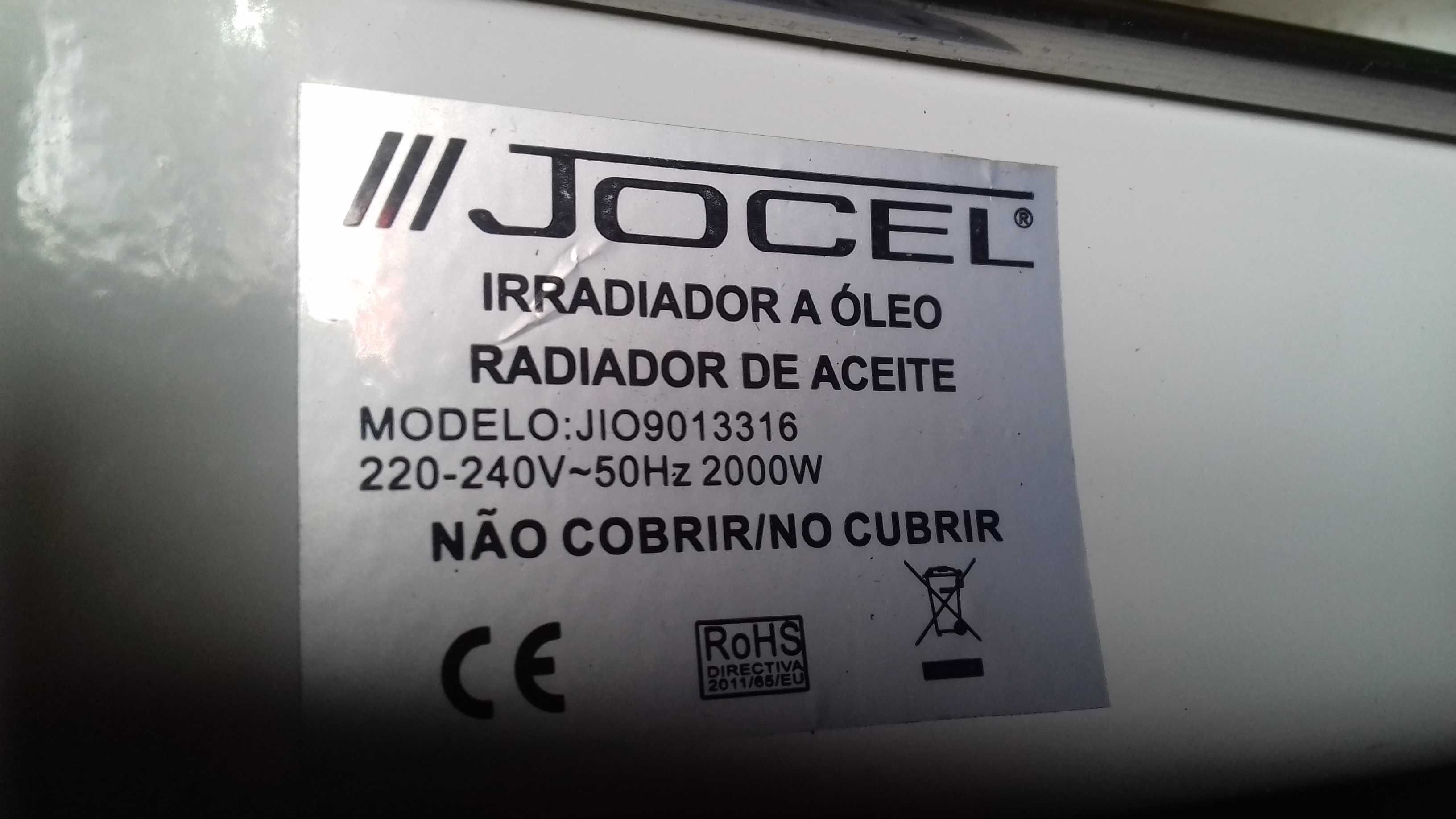 vendo aquecedor a óleo marca jocel 2000w a funcionar