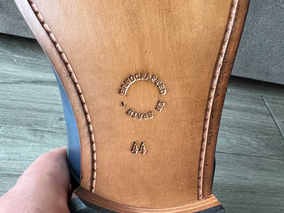 Нові Mr Fiarucci 44 Іспанія Броги Сині Шкіряні Оксфорди Чоловічі Туфлі