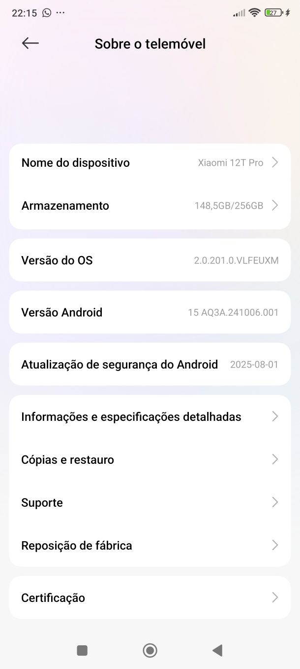 Xiaomi 12T pro com garantia