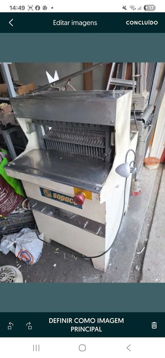 Arca inox maquina cortar pao estufa de alimentos