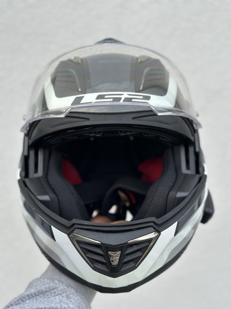 Kask Szczękowy LS2 Valiant 2 Orbit Intercom Pinlock Pokrowiec Motocykl