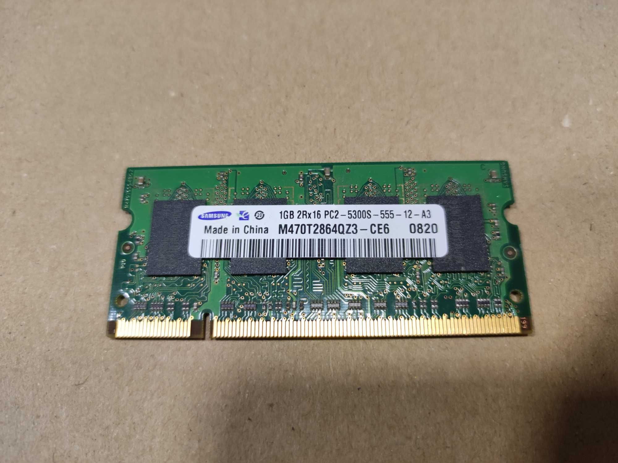 Samsung DDR2 1GB 2Rx16 PC2-5300S-555-12-A3