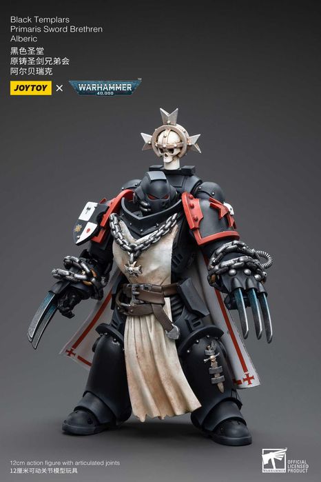 Коллекционная фигурка Joytoy Warhammer Black Templar Brother Alberic