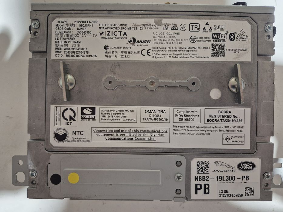 Nawigacja Radio Range Rover Evoque II 2. N8B2-19L300-PB.