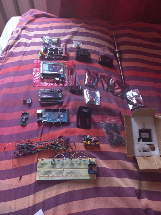 Набір Arduino mega 2650 з шилдами та кроковим двигуном  та швп +