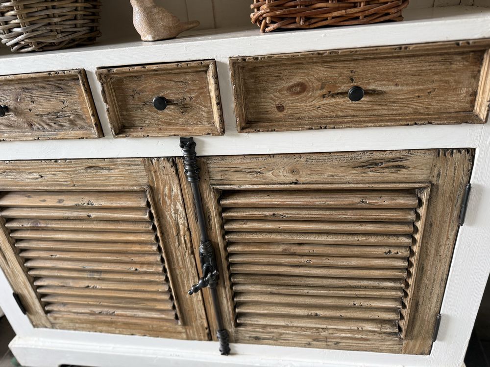 REWELACYJNY DREWNIANY regał stare drewno recyklingowe rustykalny