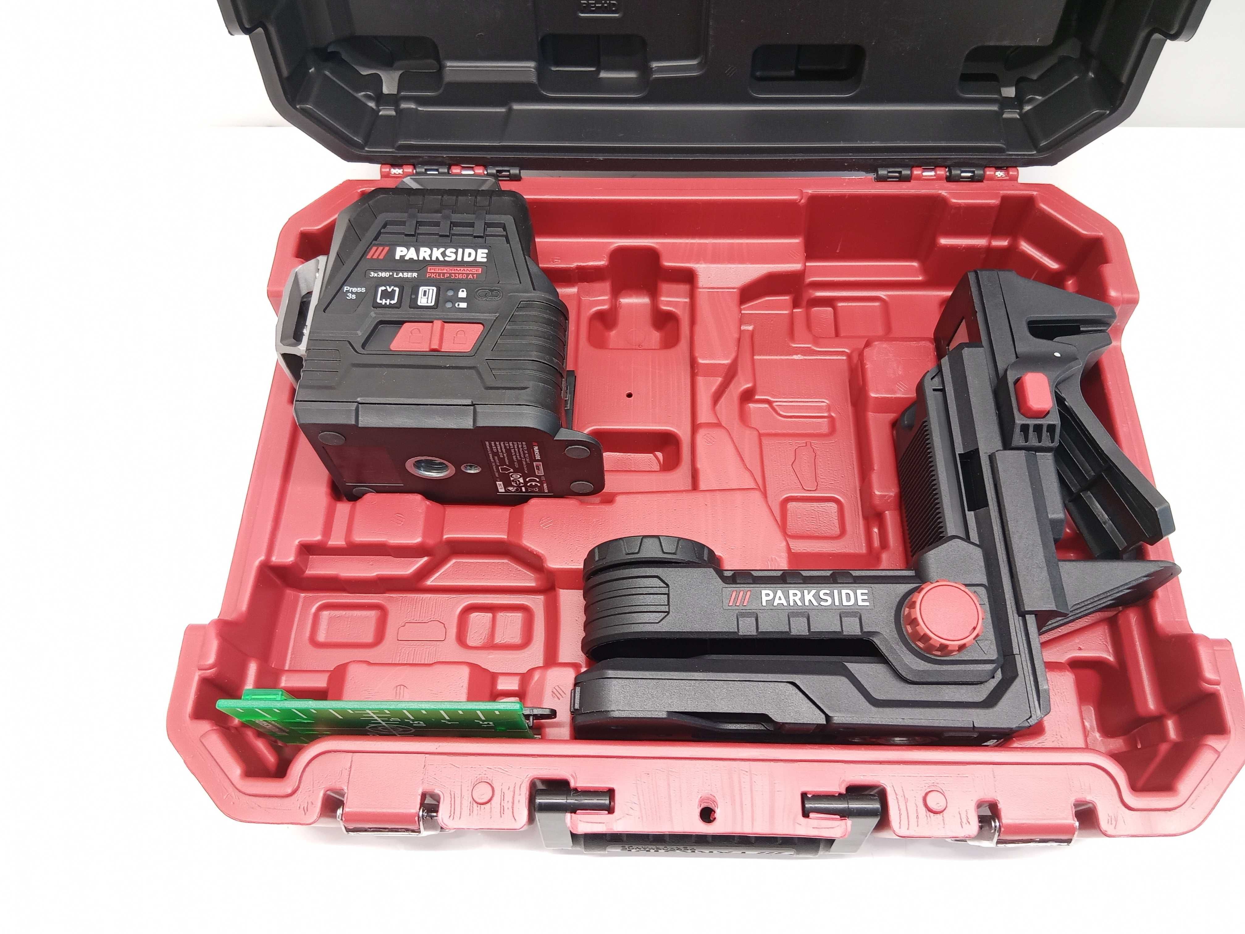 Laser krzyżowy Parkside PKLLP 3360 A1 30 m zielony
