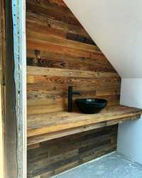 Stare deski drewno na ściane rustykalne panel deska loft retro meble