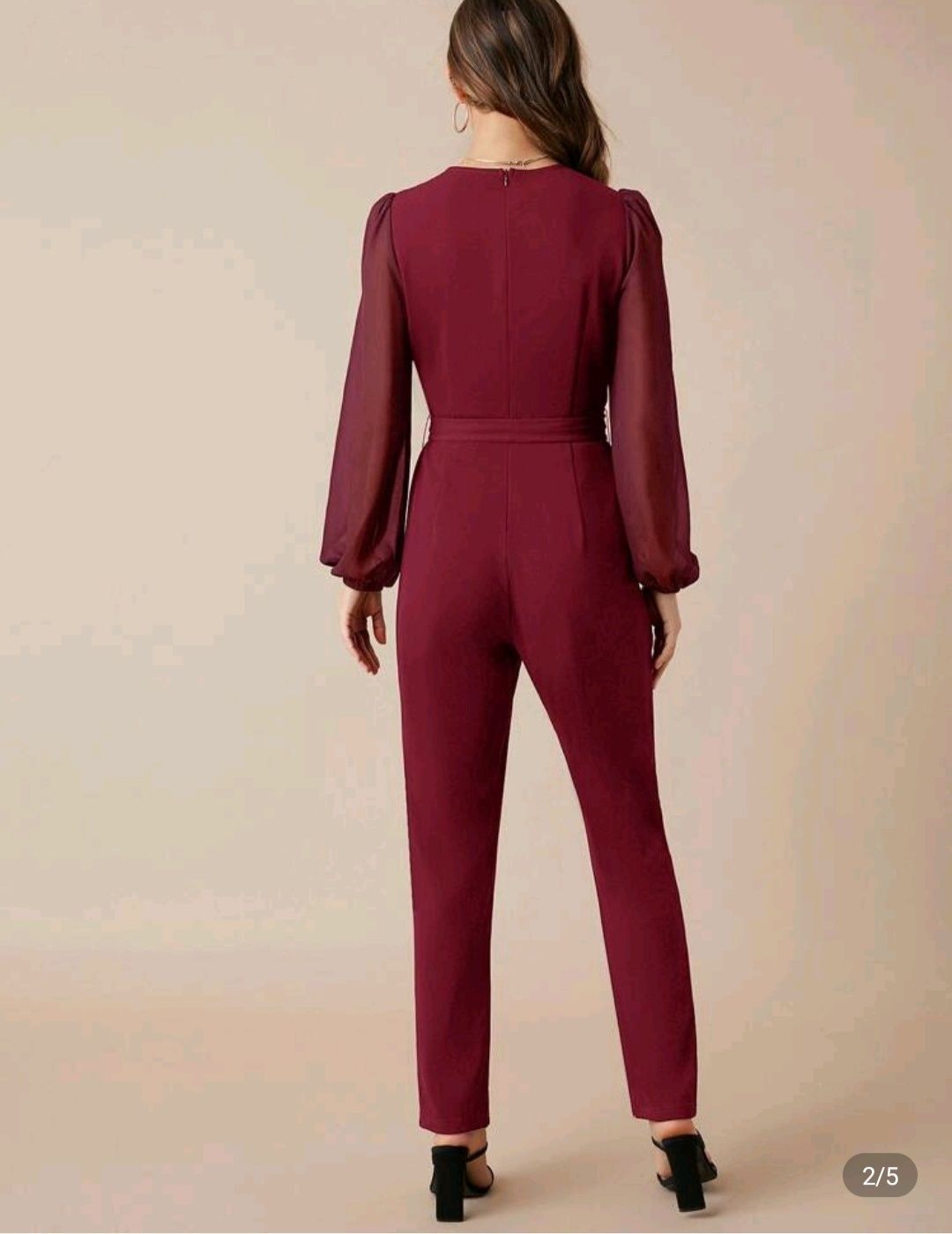 Lindo macacão Bordeaux/vermelho