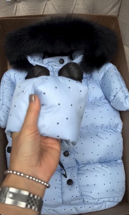 Зимовий комбінезон коверт 0-6 creative baby factory