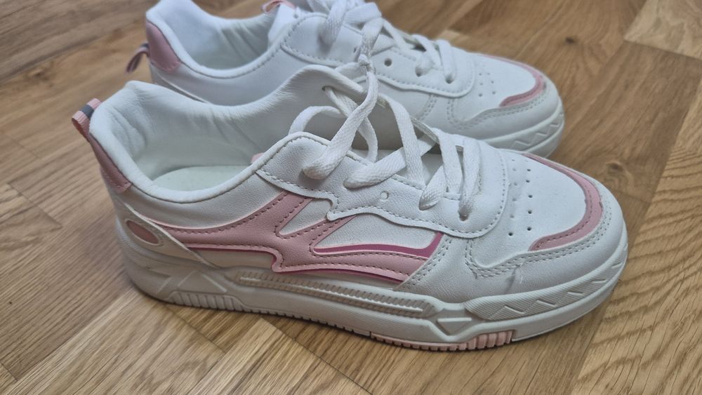 Buty butki dla dziewczynki 39 różowe białe