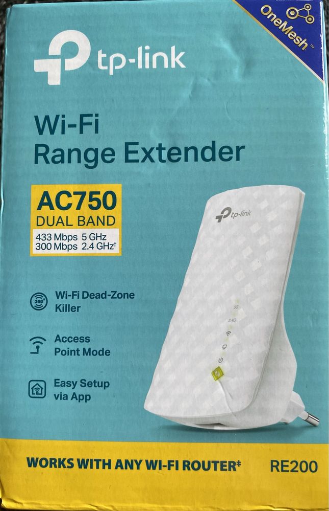 Wzmaczniacz sygnału Wi-Fi Tp-Link AC750 Range Extender