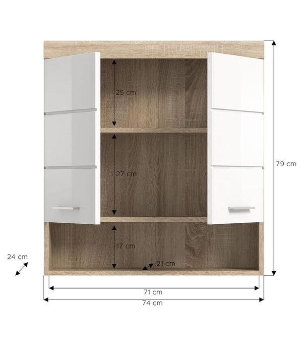 xonox.home Łazienka Lambada X06F1723 szafka wisząca szafka łazienkowa