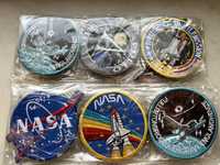 6 x naszywki lotnicze do kurtki na rzep haftowane Różne NASA Apollo