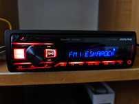 Radio ALPINE UTE 201bt bluetooth USB aux rgb zmienne kolory