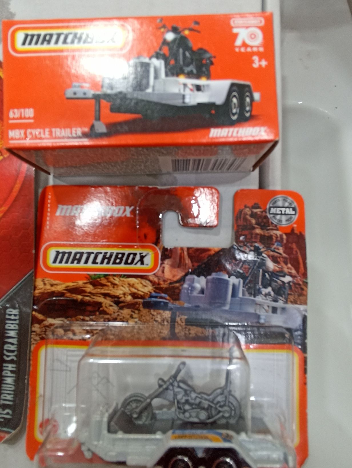 4 modele matchebox motocykle