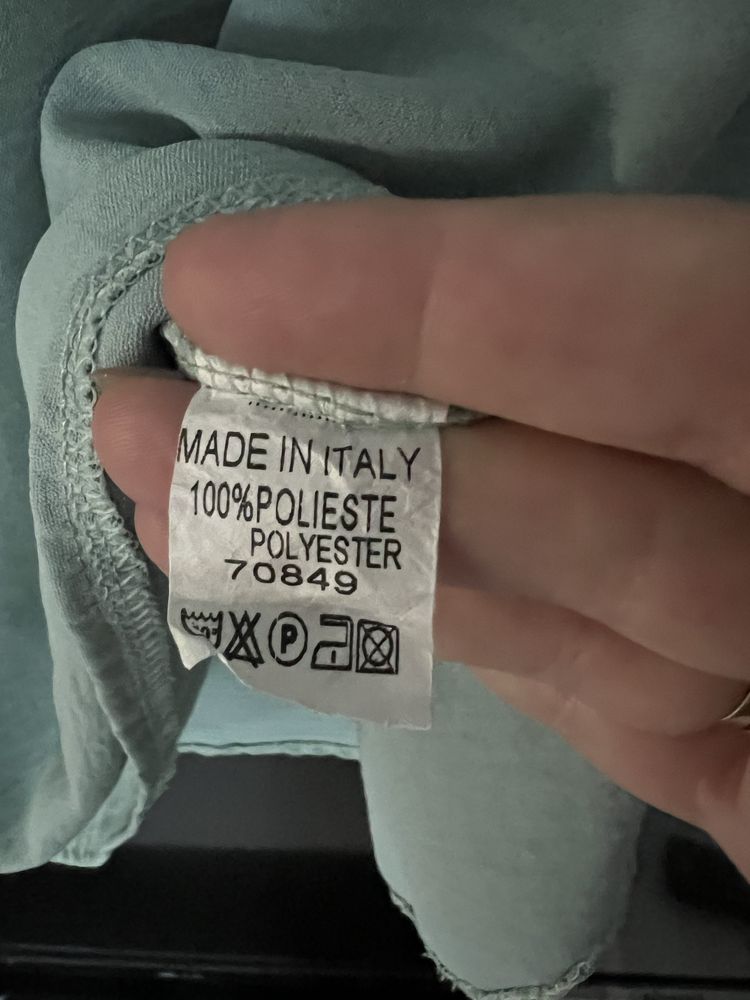Wloska bluzka falbanki pistacja