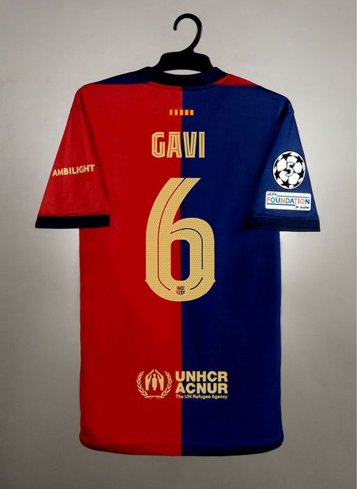 Koszulka FC Barcelona 24/25 dziecięca LM domowa GAVI 6 r. 24 48h