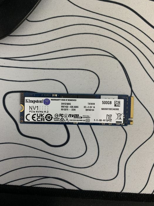 Ssd nvme m2 kingston 500gb