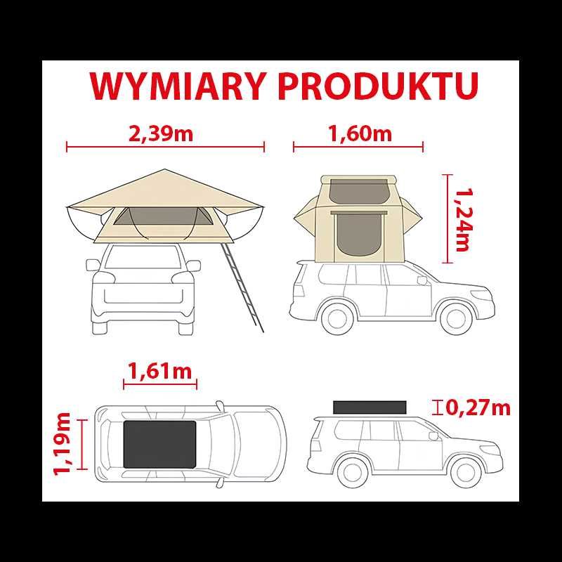 Namiot dachowy EinParts  – Komfort i funkcjonalność na każdej wyprawie