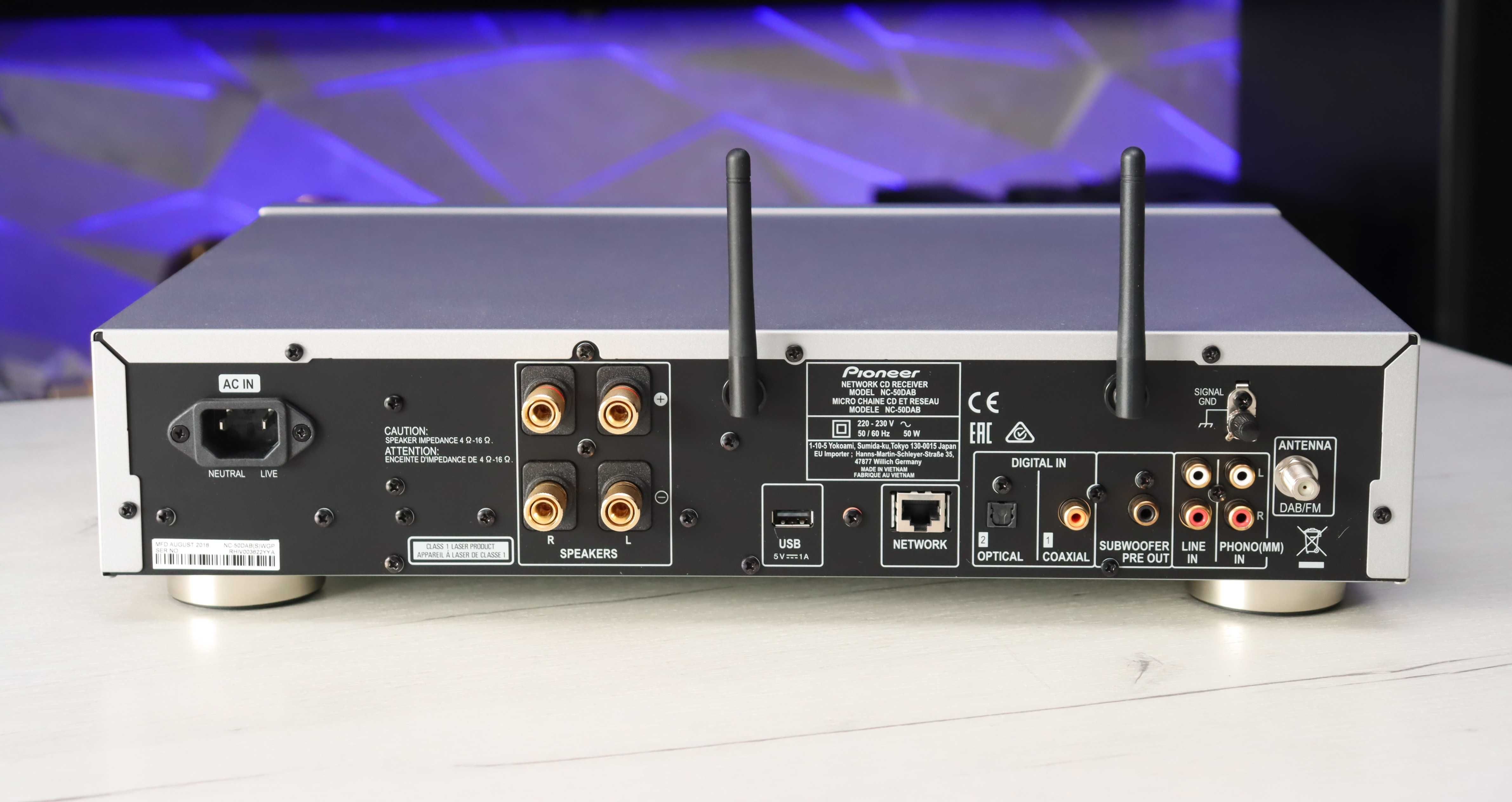 Pioneer NC-50DAB Srebrny Gwarancja Amplituner sieciowy