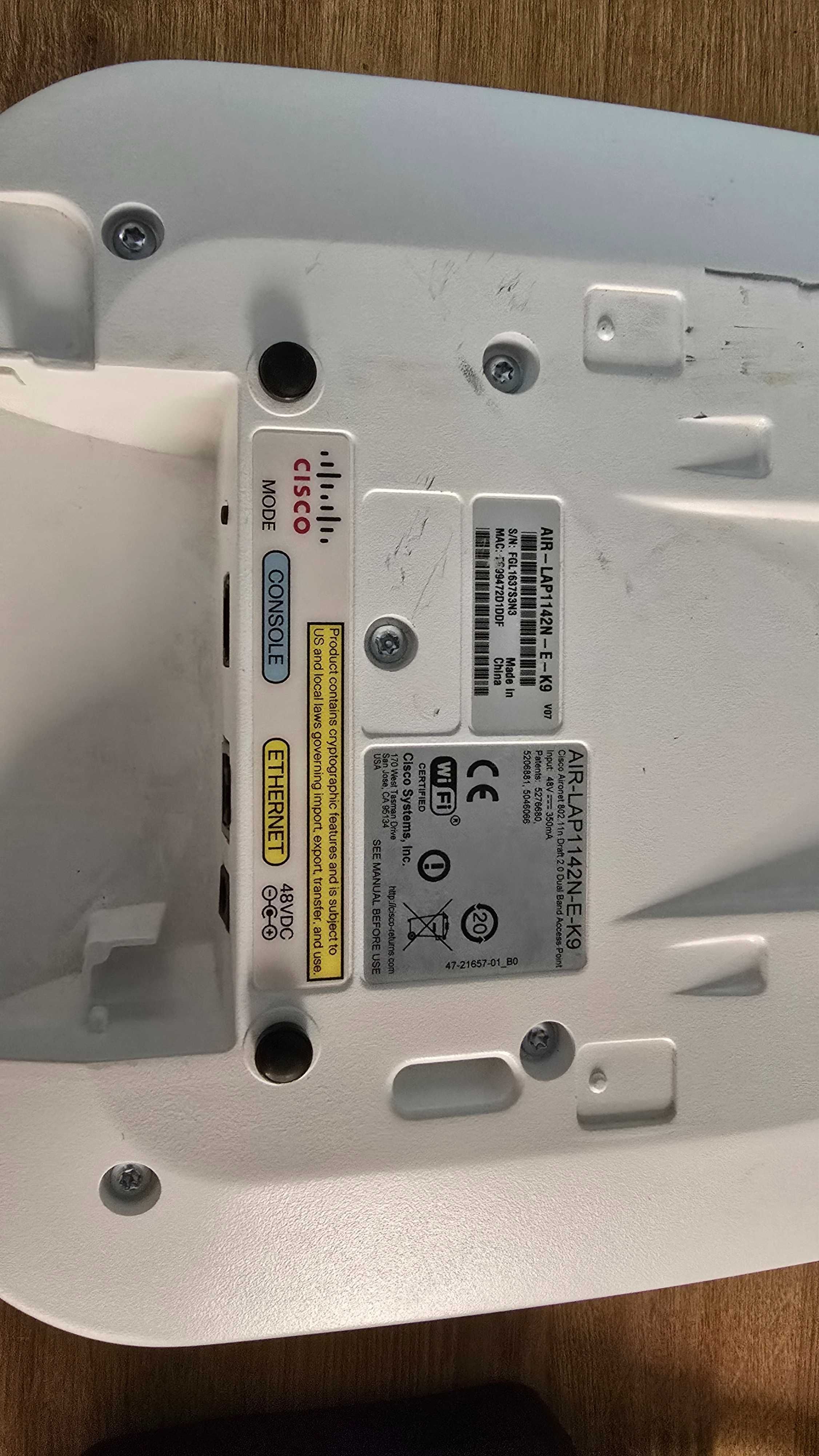 Cisco AIR-LAP1142N-E-K9 + zasilacz 48V - access point