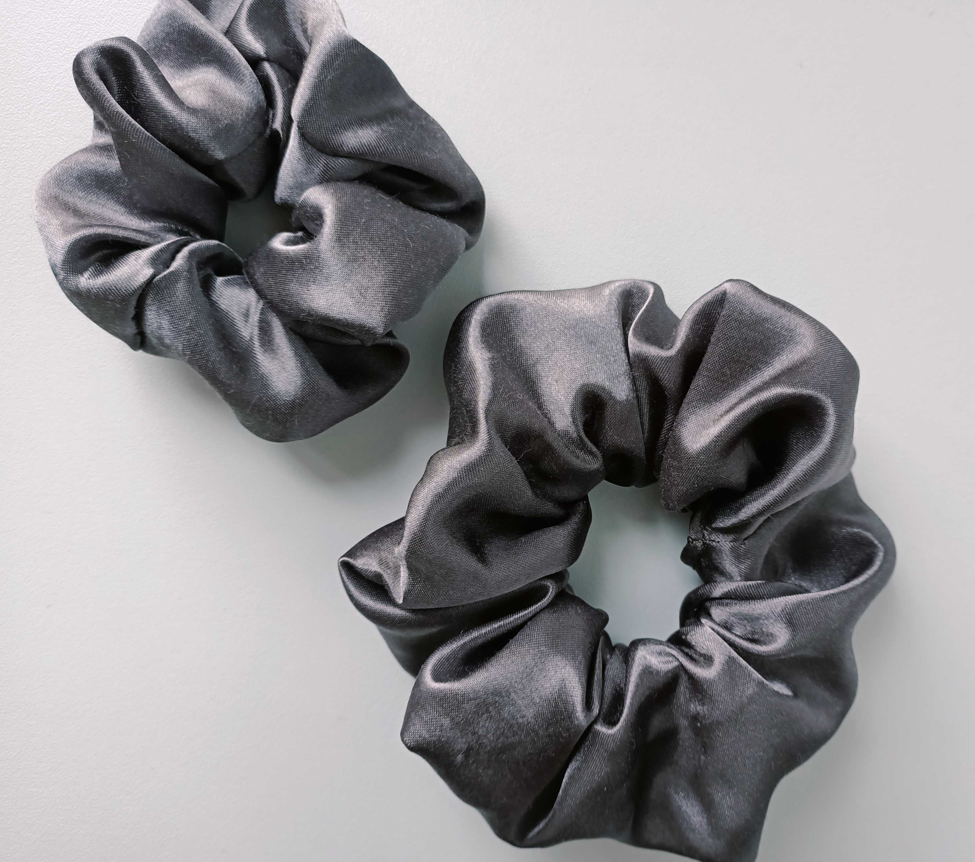 Eko Metaliczna gumka zawijka Scrunchie S-XL