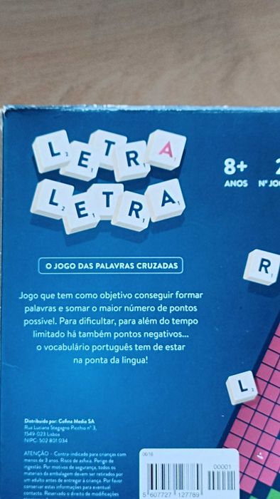 Letra a Letra - O Jogo (de tabuleiro) das Palavras Cruzadas