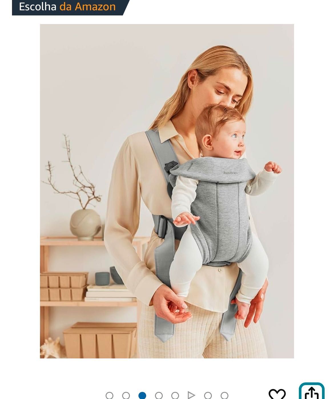 Mochila porta bebés Cinza Babybjörn