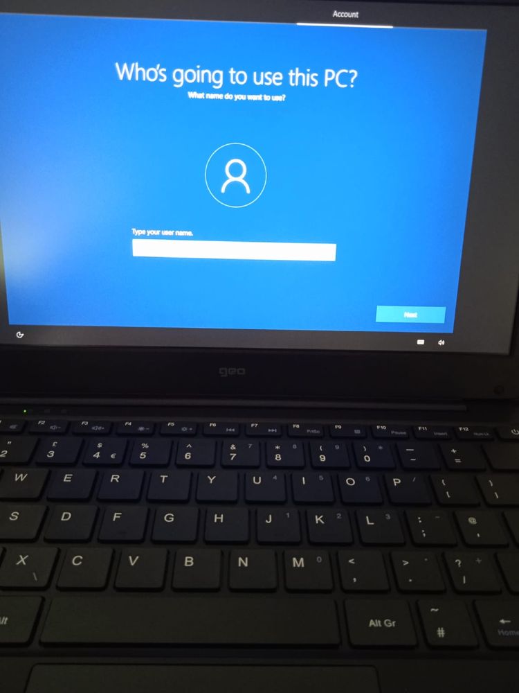 GeoBook 2E 12,5 Laptop Windows 10 Pro 4 GB RAM